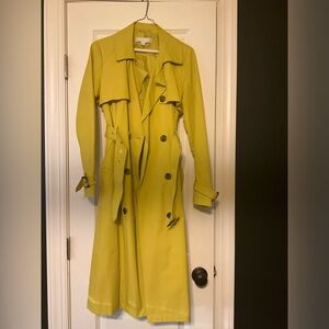 Chartreuse Trench Coat